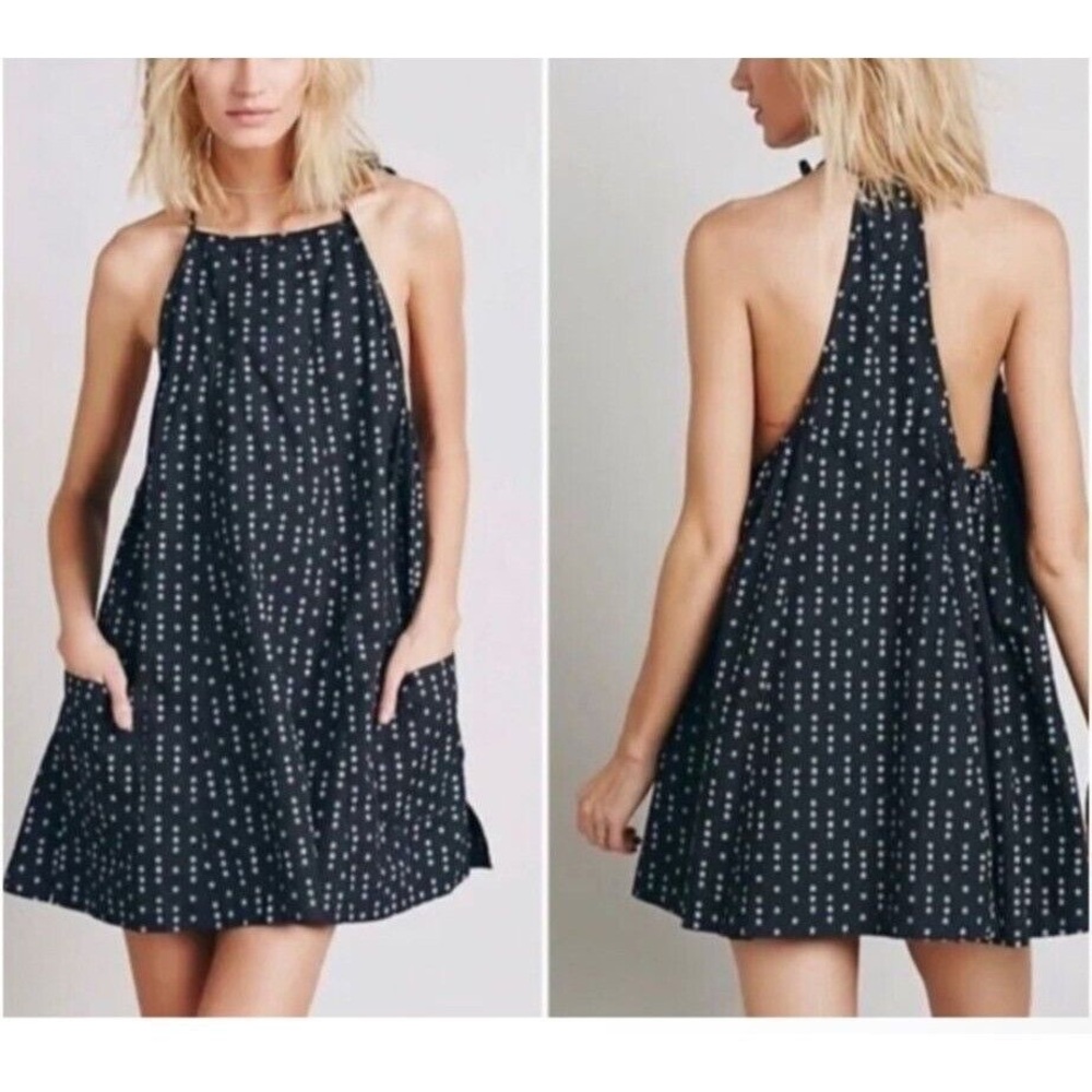 Free People Everlong Pinafore Pocket Tunic Dress